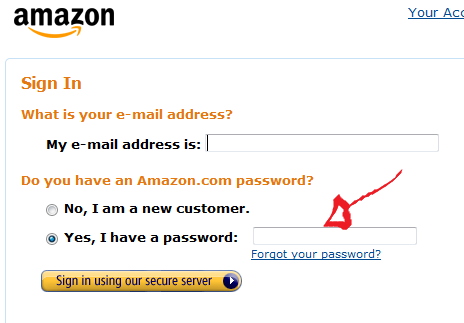 amazon sign in step 3