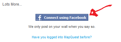 mapquest login step 2