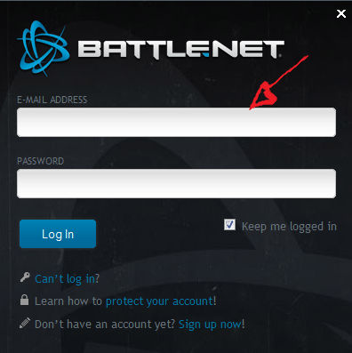 battle.net sign in step 2