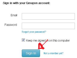 groupon sign in step 4