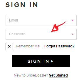 shoedazzle sign in step 3