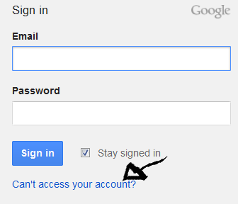 google analytics recover password