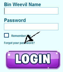 binweevil password recovery
