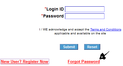 iob net banking password recovery