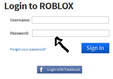 roblox sign in step 2