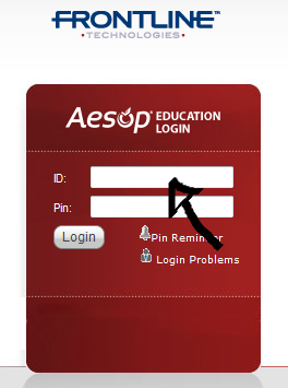 aesop sign in step 1