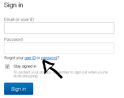 ebay user id password recovery