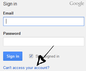 google play password username recovery