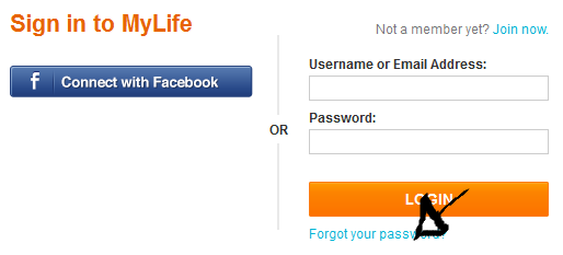 mylife password recovery