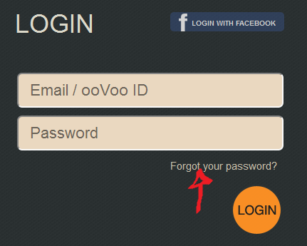oovoo reset password