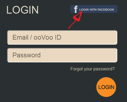 oovoo sign in with facebook