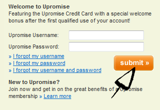 upromise sign in step 3