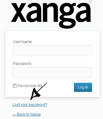 xanga password recovery