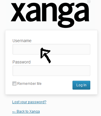 xanga sign in step 1
