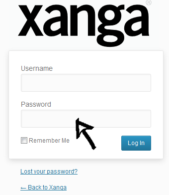 xanga sign in step 2