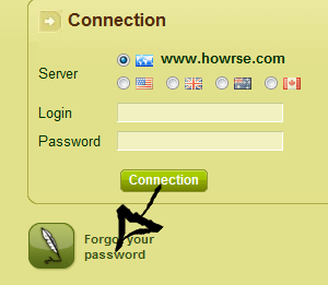 howrse password recovery