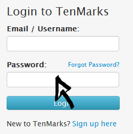 tenmarks sign in step 2