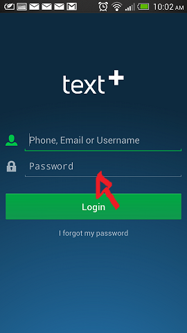 textplus sign in step 3