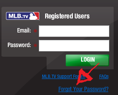 mlb tv password recovery instructions