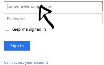 onenote sign in page step 1