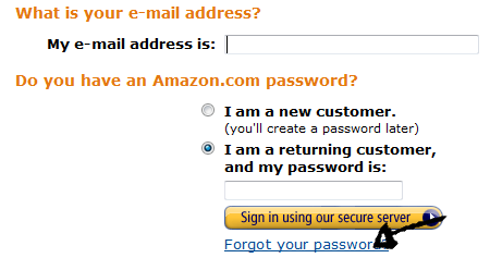 amazon kindle password recovery
