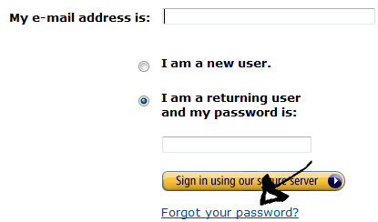 amazon s3 password recovery