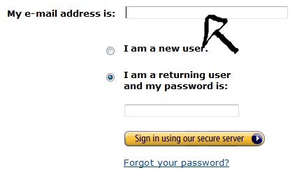amazon s3 sign in page step 1