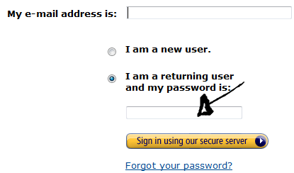amazon s3 sign in page step 2