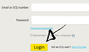 icq sign in page step 3