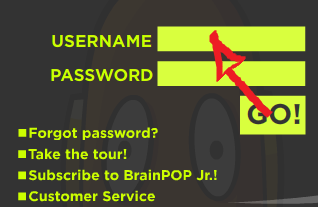 brainpop jr sign in page step 1