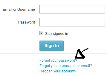etsy password username recovery