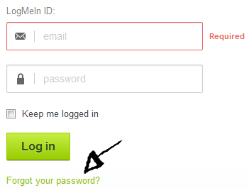 logmein password recovery