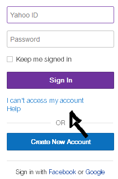 yahoo screen password username recovery