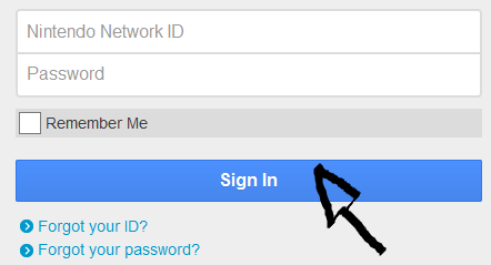nintendo network id sign in page step 3