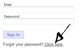 party city password recovery