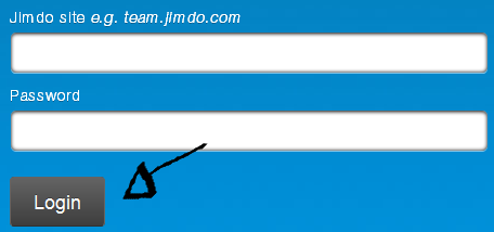 jimdo sign in page step 3