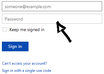 onedrive sign in step 2