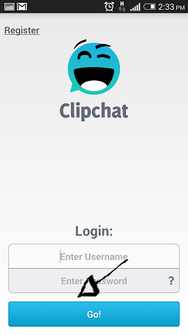 clipchat sign in step 3