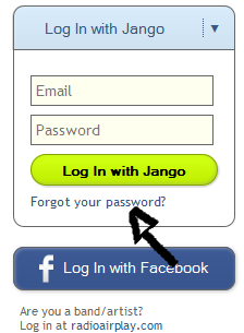 jango password recovery