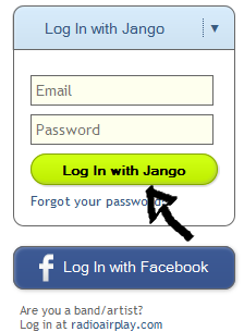 jango sign in button